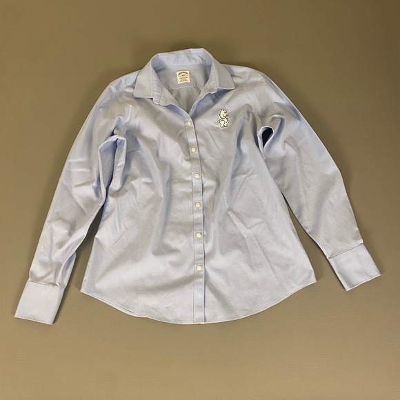 Brooks Brothers Wrinkle Free Button Down Shirt Men's‎ Small Baseball Bear Logo * - Picture 1 of 16